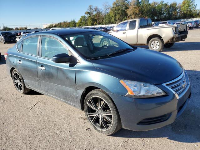 3N1AB7AP9FY355933 - 2015 NISSAN SENTRA S BLUE photo 4