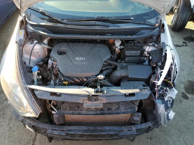 KNADM5A37D6238603 - 2013 KIA RIO LX SILVER photo 11