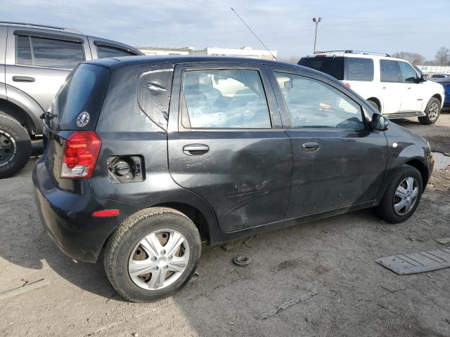 KL1TD66676B668706 - 2006 CHEVROLET AVEO BASE BLACK photo 3