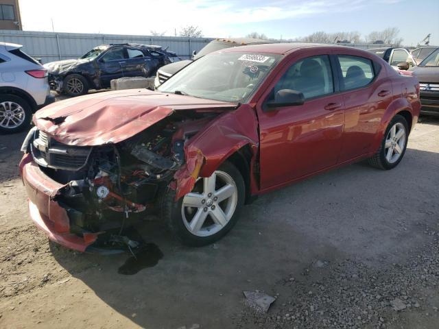 1B3LC56R58N289061 - 2008 DODGE AVENGER SXT RED photo 1