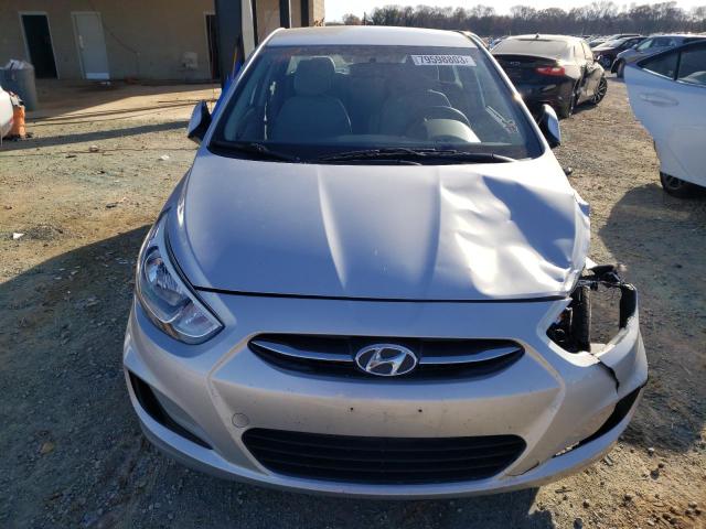 KMHCT4AEXGU021295 - 2016 HYUNDAI ACCENT SE SILVER photo 5