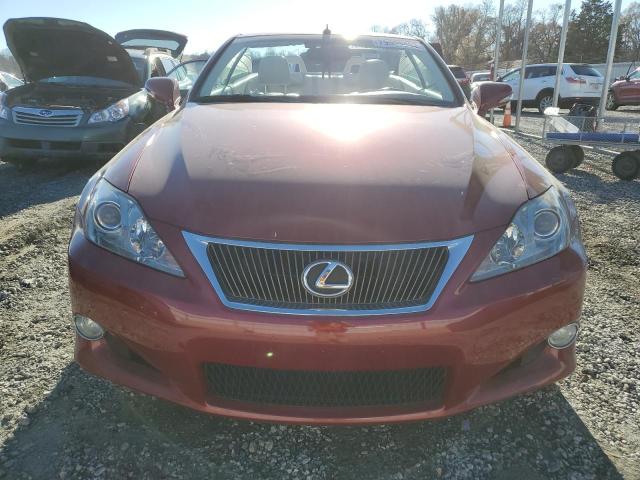 JTHFF2C23A2513281 - 2010 LEXUS IS 250 RED photo 5