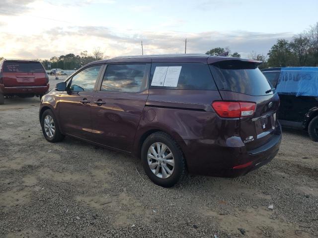 KNDMB5C10G6082770 - 2016 KIA SEDONA LX BURGUNDY photo 2