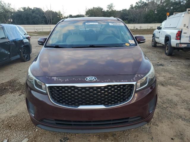 KNDMB5C10G6082770 - 2016 KIA SEDONA LX BURGUNDY photo 5