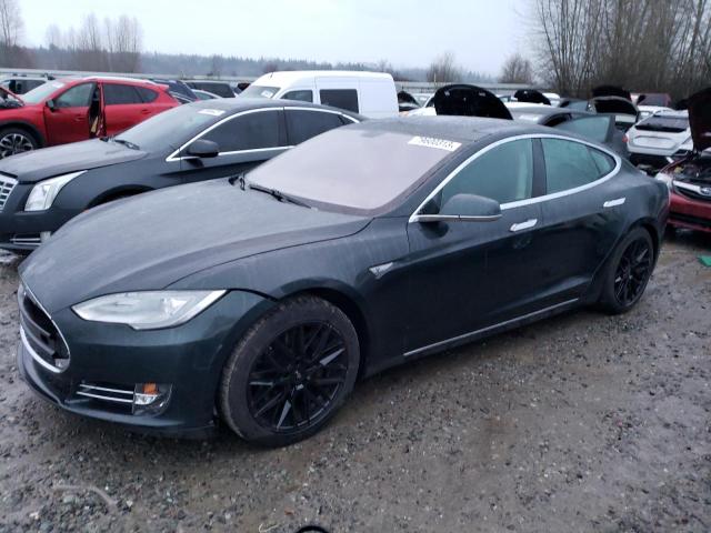 5YJSA1DP2DFP12066 - 2013 TESLA MODEL S მწვანე ფოტო 1