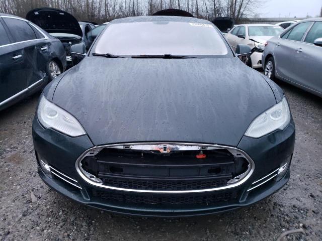 5YJSA1DP2DFP12066 - 2013 TESLA MODEL S მწვანე ფოტო 5