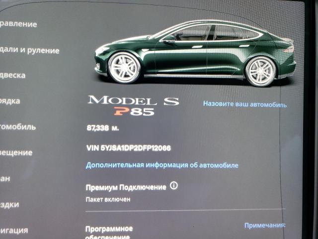 5YJSA1DP2DFP12066 - 2013 TESLA MODEL S მწვანე ფოტო 9