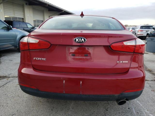 KNAFZ4A80E5086123 - 2014 KIA FORTE EX RED photo 6