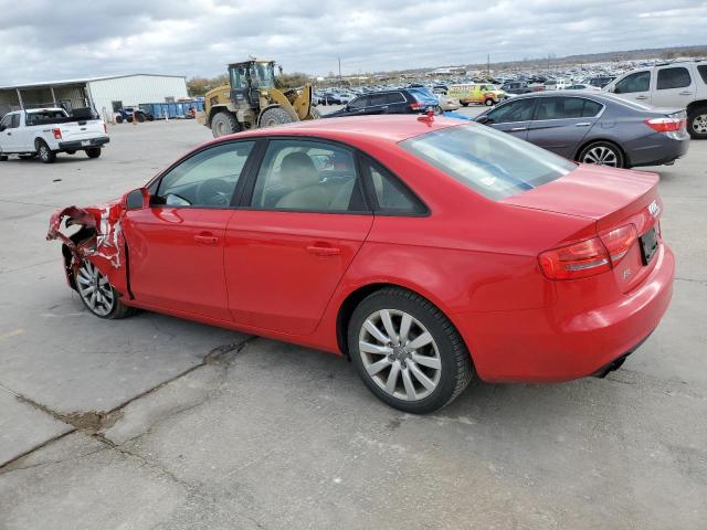 WAUBFAFLXEN015093 - 2014 AUDI A4 PREMIUM RED photo 2