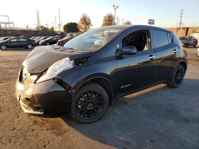 1N4AZ0CP1FC318421 - 2015 NISSAN LEAF S BLACK photo 1