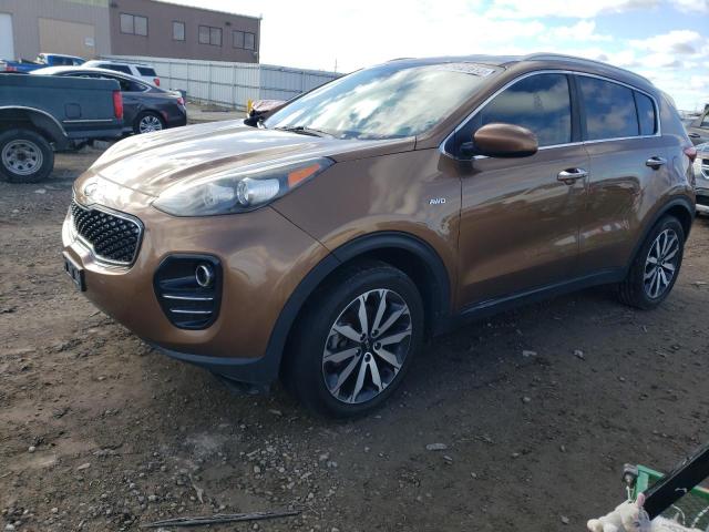 KNDPNCAC2H7112795 - 2017 KIA SPORTAGE EX BROWN photo 1