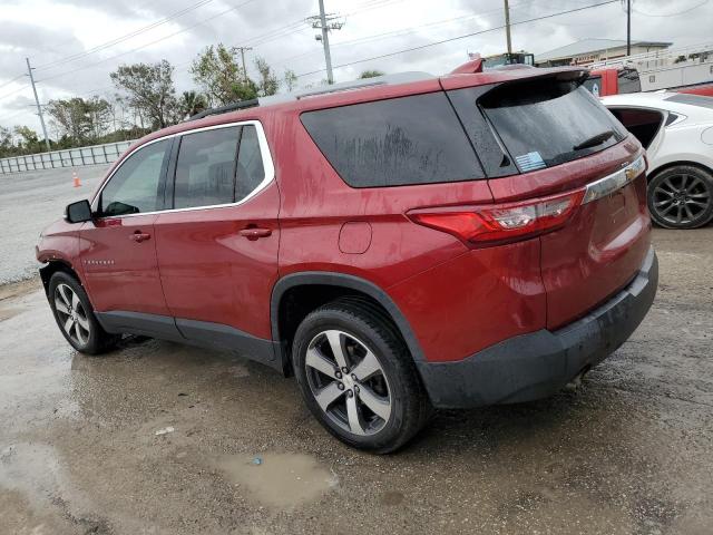 1GNERHKW8JJ273976 - 2018 CHEVROLET TRAVERSE LT RED photo 2