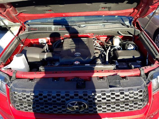 5TFUY5F15LX890918 - 2020 TOYOTA TUNDRA DOUBLE CAB SR/SR5 RED photo 12