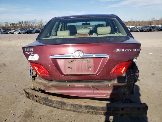 4T1BF28B44U388367 - 2004 TOYOTA AVALON XL MAROON photo 6