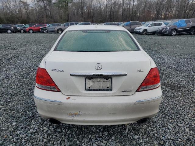 JH4KB16556C003266 - 2006 ACURA RL WHITE photo 6