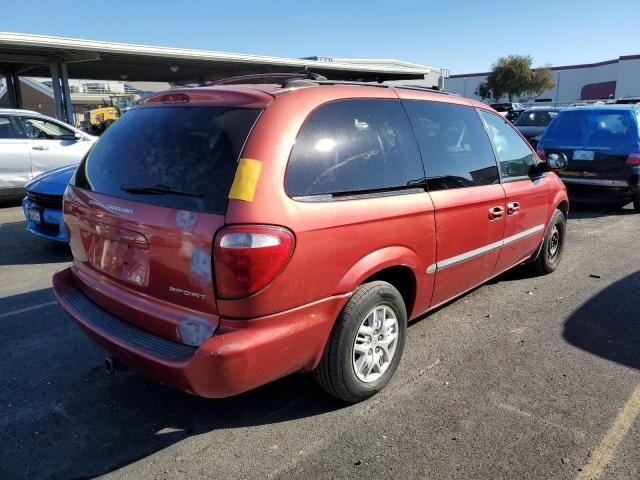 2B4GP44382R621188 - 2002 DODGE GRAND CARA SPORT RED photo 3