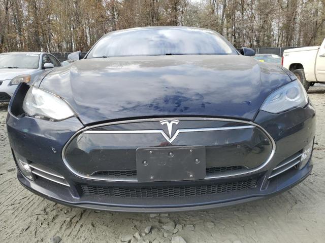 5YJSA1H14EFP52527 - 2014 TESLA MODEL S BLUE photo 5