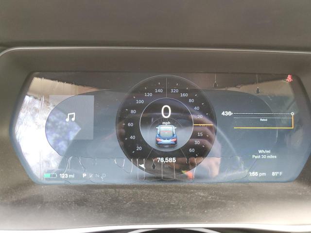 5YJSA1H14EFP52527 - 2014 TESLA MODEL S BLUE photo 9