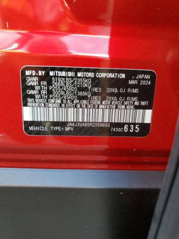 JA4J3VA85RZ056693 - 2024 MITSUBISHI OUTLANDER SE RED photo 13