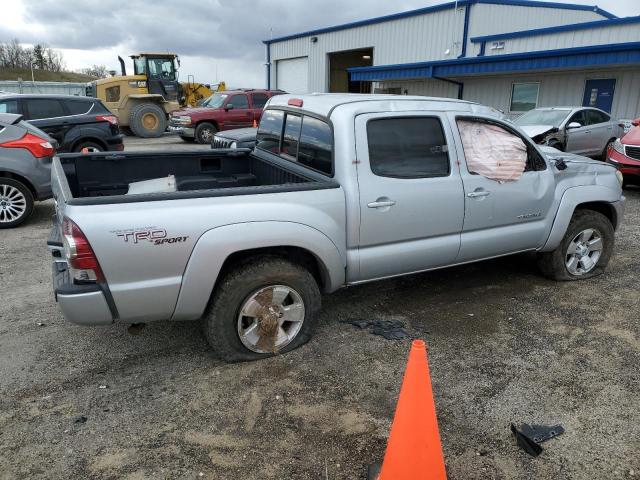 5TELU42N69Z621290 - 2009 TOYOTA TACOMA DOUBLE CAB SILVER photo 3