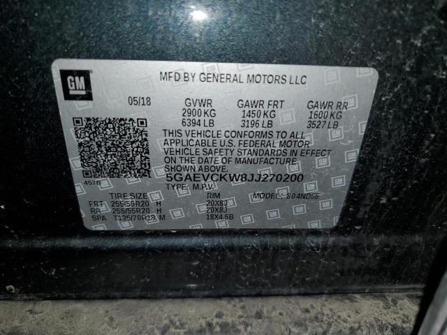 5GAEVCKW8JJ270200 - 2018 BUICK ENCLAVE AVENIR GRAY photo 13