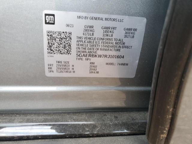 5GAERBKW7RJ101604 - 2024 BUICK ENCLAVE ESSENCE 银色 照片 13