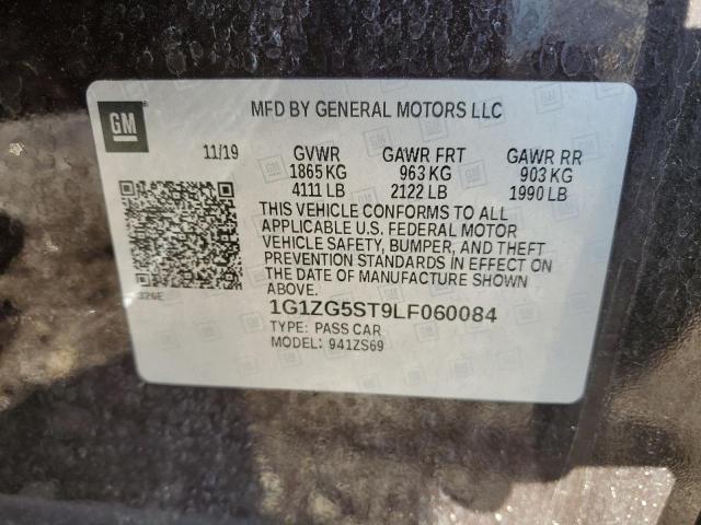 1G1ZG5ST9LF060084 - 2020 CHEVROLET MALIBU RS 棕色 照片 13