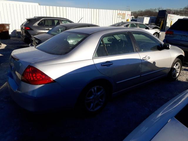 1HGCM56727A160356 - 2007 HONDA ACCORD EX SILVER photo 3