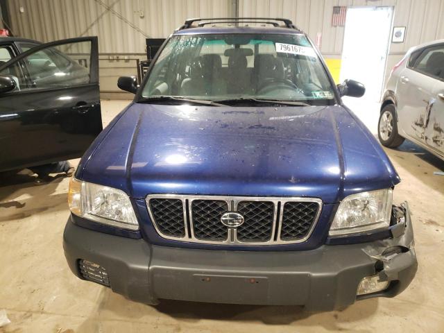 JF1SF63561H728724 - 2001 SUBARU FORESTER L BLUE photo 5