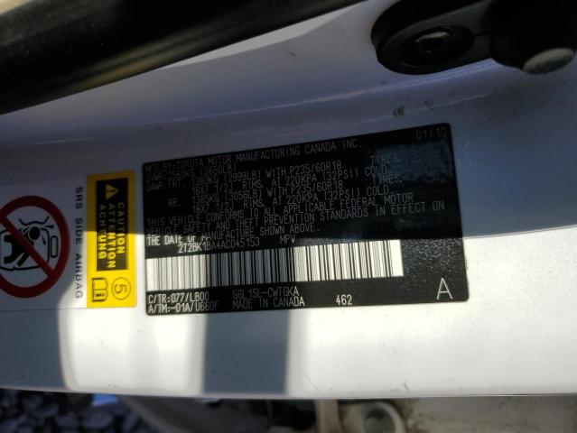 2T2BK1BA4AC045153 - 2010 LEXUS RX 350 WHITE photo 13