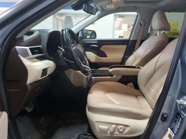 5TDGZRBH6MS059326 - 2021 TOYOTA HIGHLANDER XLE Mavi foto 7