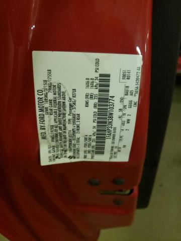 1FAHP33N38W103774 - 2008 FORD FOCUS SE RED photo 12