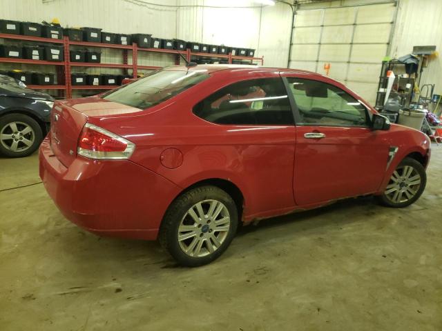 1FAHP33N38W103774 - 2008 FORD FOCUS SE RED photo 3