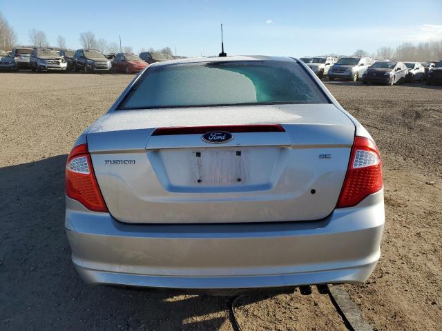 3FAHP0HA6AR415827 - 2010 FORD FUSION SE SILVER photo 6