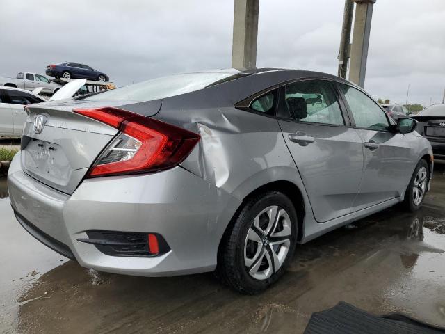 2HGFC2F55JH554701 - 2018 HONDA CIVIC LX SILVER photo 3