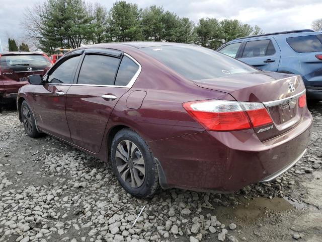 1HGCR2F37FA251229 - 2015 HONDA ACCORD LX BURGUNDY photo 2