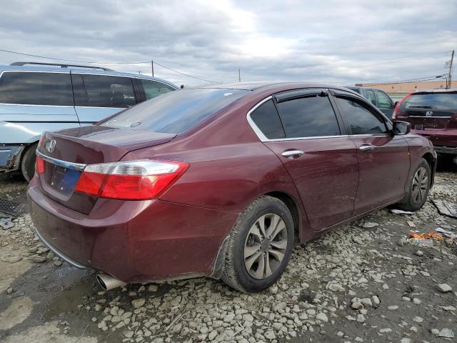 1HGCR2F37FA251229 - 2015 HONDA ACCORD LX BURGUNDY photo 3