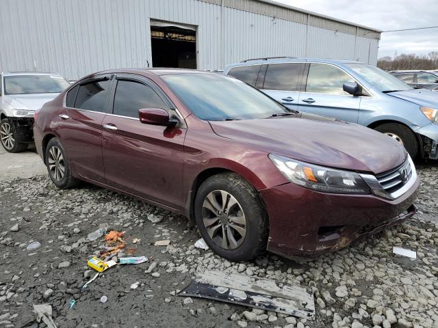 1HGCR2F37FA251229 - 2015 HONDA ACCORD LX BURGUNDY photo 4