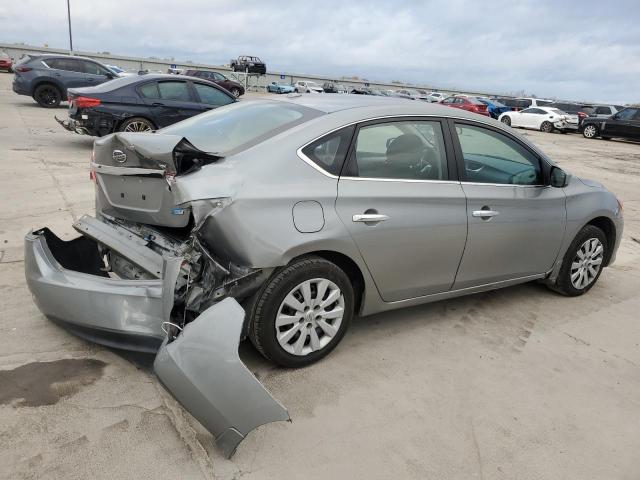 3N1AB7AP8EL638822 - 2014 NISSAN SENTRA S GRAY photo 3