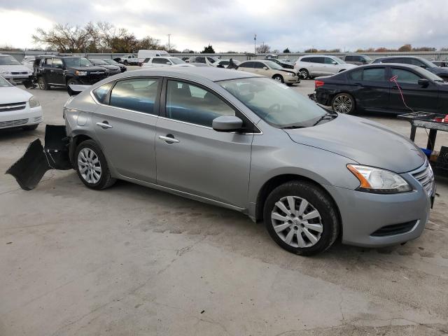 3N1AB7AP8EL638822 - 2014 NISSAN SENTRA S GRAY photo 4