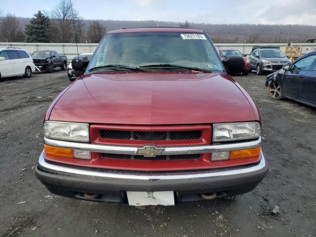 1GNDT13WXYK212345 - 2000 CHEVROLET BLAZER RED photo 5