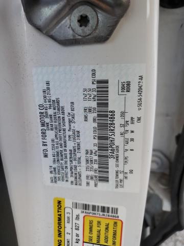 3FA6P0H75JR284868 - 2018 FORD FUSION SE WHITE photo 12