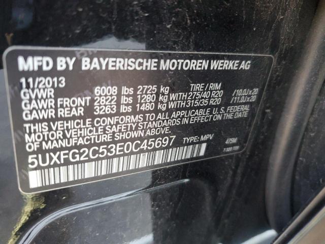 5UXFG2C53E0C45697 - 2014 BMW X6 XDRIVE35I BLACK photo 13
