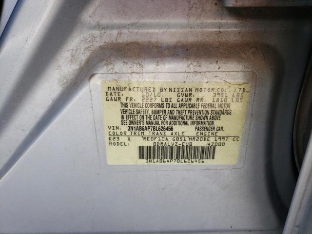 3N1AB6AP7BL626456 - 2011 NISSAN SENTRA 2.0 SILVER photo 13