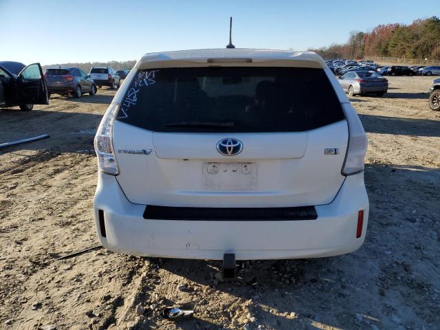 JTDZN3EU2C3124652 - 2012 TOYOTA PRIUS V WHITE photo 6