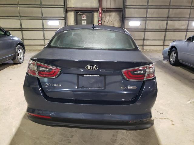 KNAGN4AD7F5087980 - 2015 KIA OPTIMA HYBRID BLUE photo 6