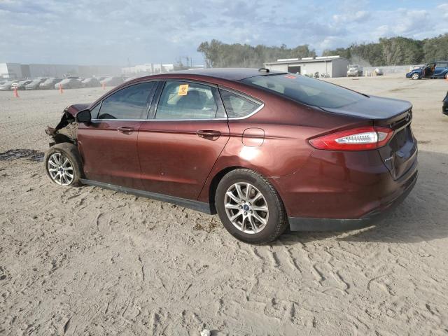 3FA6P0G76FR178115 - 2015 FORD FUSION S BROWN photo 2
