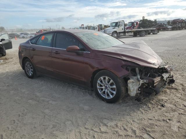 3FA6P0G76FR178115 - 2015 FORD FUSION S BROWN photo 4