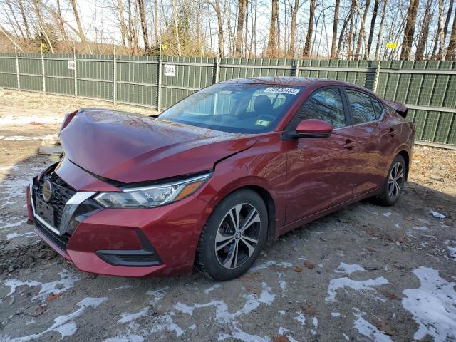 3N1AB8CV6LY220146 - 2020 NISSAN SENTRA SV RED photo 1