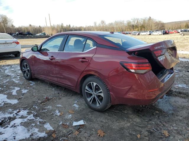 3N1AB8CV6LY220146 - 2020 NISSAN SENTRA SV RED photo 2